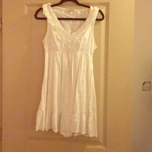White Flowy Dress